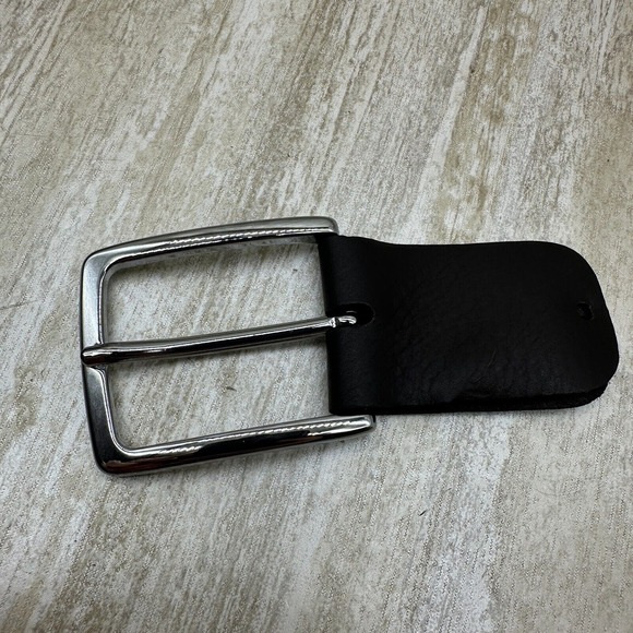 Paul Fredrick Leather Belt Italian 38 Brown Croc Embossed Changeable Buckles - Picture 11 of 14